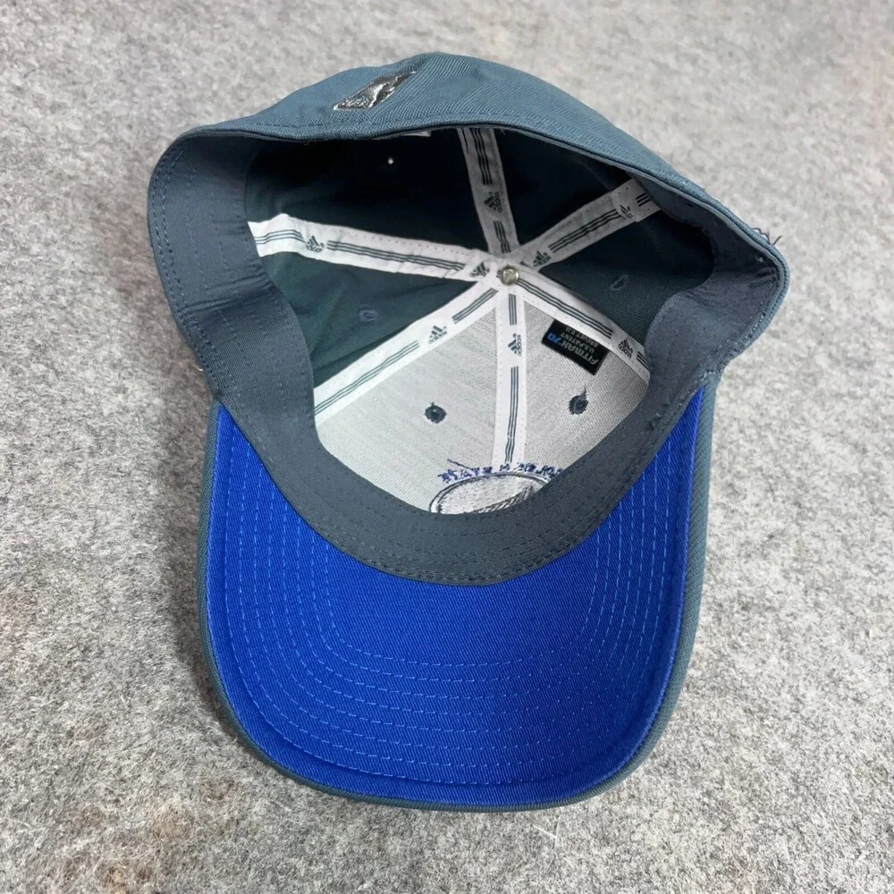 Golden State Warriors‎ Mens Hat Small Flex Gray Blue Basketball Adidas NBA Cap